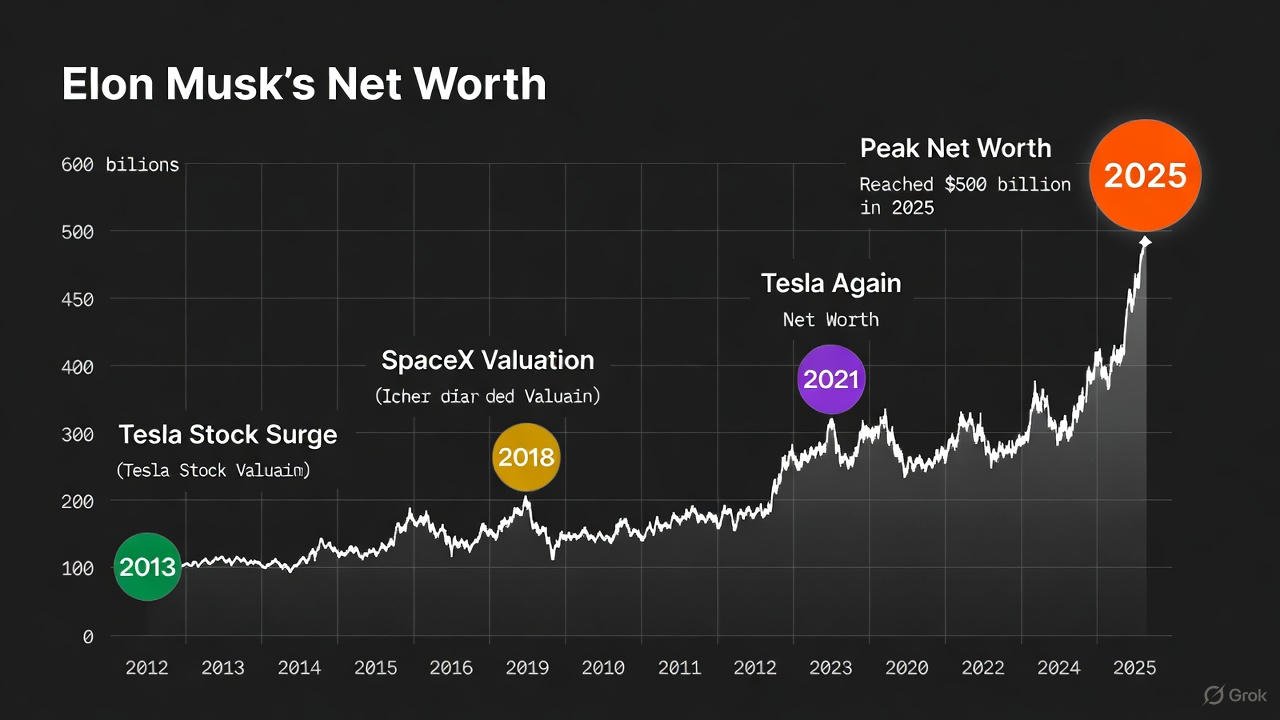 Elon Musk Net Worth 2025