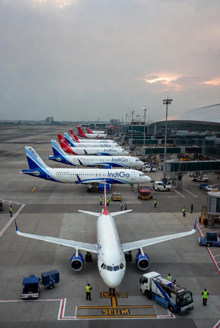 indigo flight cancelled, chaos at Delhi airport”